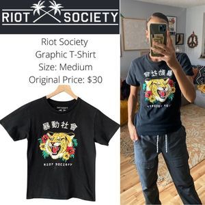 Riot Society- Tiger Aloha T-Shirt